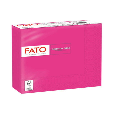 Tovagliolo - carta - 33 x 33 cm - 2 veli - fucsia - Fato - conf. 50 pezzi