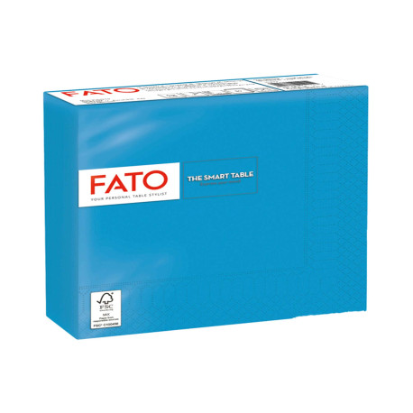 Tovagliolo - carta - 33 x 33 cm - 2 veli - turchese - Fato - conf. 50 pezzi