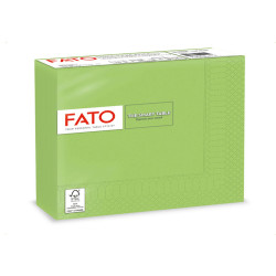 Tovagliolo - carta - 33 x 33 cm - 2 veli - verde mela - Fato - conf. 50 pezzi
