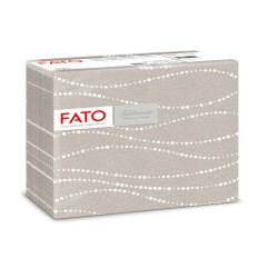 Tovagliolo linea AirLaid - carta - 40 x 40 cm - perla / tortora - Fato - conf. 50 pezzi