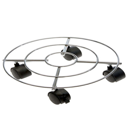 Trolley portavaso in acciaio - Ø 30 cm - Verdemax