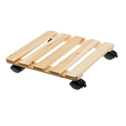 Trolley portavaso in legno - 30 x 30 cm - Verdemax
