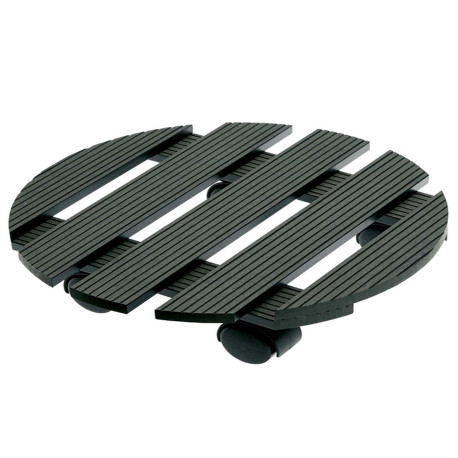 Trolley portavaso in WPC idrorepellente - Ø 30 cm - Verdemax