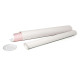 Tubo portadisegni - diametro 6 cm - H 54 cm - cartone - bianco - IKona+