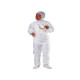 Tuta con cappuccio - monouso - PPL non tessuto - taglia XL - bianco - Deltaplus