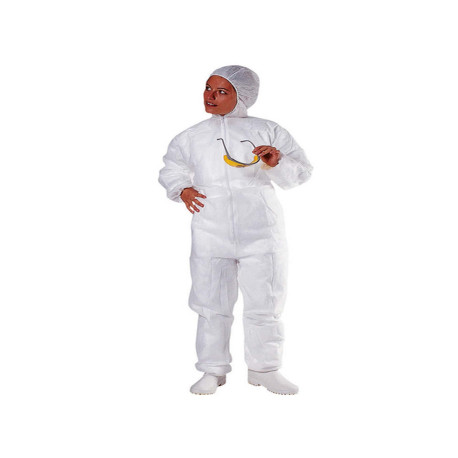 Tuta con cappuccio - monouso - PPL non tessuto - taglia XL - bianco - Deltaplus