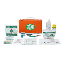 Valigetta di pronto soccorso Medic 1 - 25x19x9 cm - fino a 2 persone - arancio - PVS