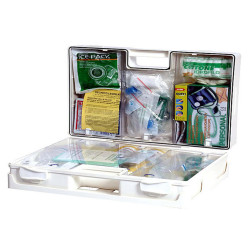 Valigetta di pronto soccorso Multisan - 44,3x33,8x14,7 cm - HACCP - oltre 3 persone - bianco - PVS
