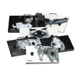 Valigetta polionda Animal Friends - 28 x 38 cm - dorso 5 cm - fantasie assortite - Colorosa