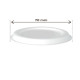 Coperchio in canna da zucchero - per coppetta porta salsa monouso 60 ml - bianco - Signor Bio - conf. 100 pezzi