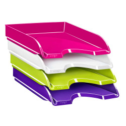 Vaschetta portacorrispondenza CepPro Gloss - 34,8 x 25,7 x 6,6 cm - rosa pepsi - Cep