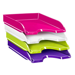 Vaschetta portacorrispondenza CepPro Gloss - 34,8 x 25,7 x 6,6 cm - verde anice - Cep