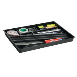 Vaschetta portaoggetti Idealbox per cassetti - 24 x 34 x 3,6 cm - nero - Durable