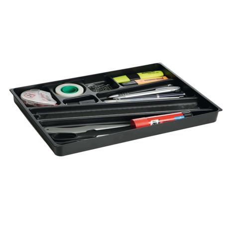 Vaschetta portaoggetti Idealbox per cassetti - 24 x 34 x 3,6 cm - nero - Durable