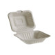 Vaschette Hamburger box Take Away Bio - 15 x 15 cm - Leone - conf. 50 pezzi