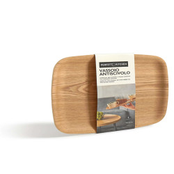 Vassoio antiscivolo - in legno frassino - 36 x 28 cm - Perfetto