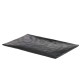 Vassoio rettangolare - 30 x 21 x 3 cm - melamina - nero - Leone