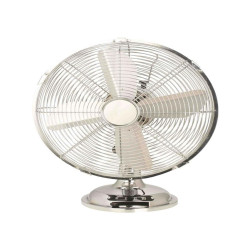 Ventilatore Cromo da tavolo - pala diametro 30 cm - 35 W - metallo cromato - CFG
