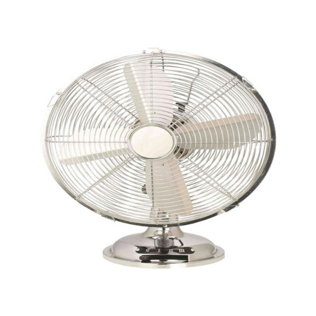 Ventilatore Cromo da tavolo - pala diametro 30 cm - 35 W - metallo cromato - CFG
