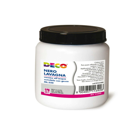 Vernice lavagna - 250 ml - nero - Deco