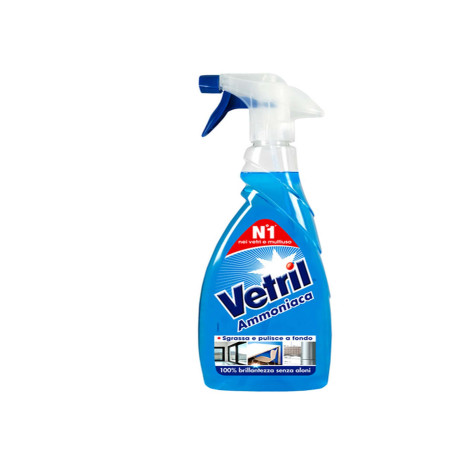 Vetril vetri e multiuso - con ammoniaca - trigger da 650 ml - Vetril