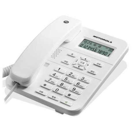 Motorola TELEFONO FISSO CT202 BIANCO (CON DISPLAY)