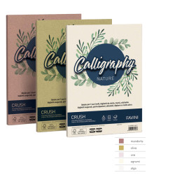 Carta Calligraphy Nature Crush - A4 - 120 gr - verde oliva - Favini - conf. 50 fogli