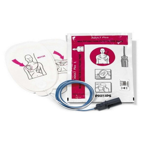 10 X Elettrodi Adulti Defibrillatore Philips Heartstart XL / MRx Piastre Adulto Dura 1,5 anni M3713A
