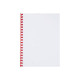 GBC CombBind - 12 mm - 21 anelli - A4 (210 x 297 mm) - 95 fogli - rosso - 100 pezzi pettine per la rilegatura in plastica - per