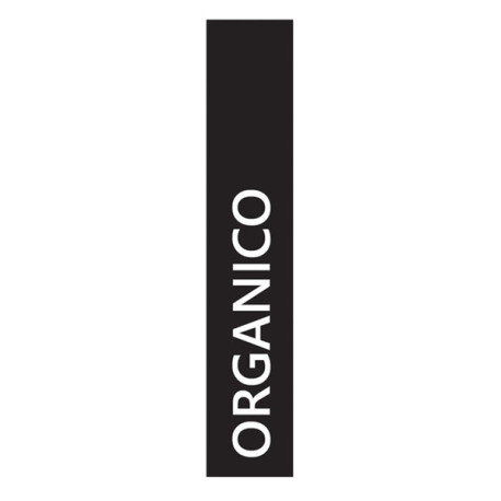 Etichetta adesiva raccolta differenziata - con stampa "ORGANICO" - 45 x 230 mm - vinile - bianco opaco - Medial