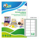 Etichette adesive LP4W - in carta - angoli arrotondati - permanenti - 76,2 x 46,4 mm - 12 et/fg - 100 fogli - bianco - Tico