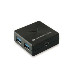 4-Port USB 3.0 Hub- Detachable connection cable