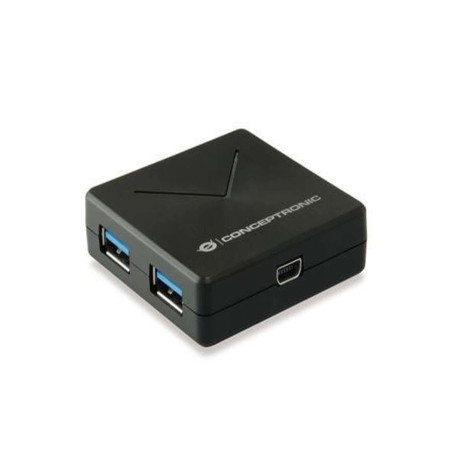 4-Port USB 3.0 Hub- Detachable connection cable