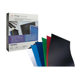 Copertine PolyOpaque - A4 - 300 micron - PPL -  nero coprente - GBC - conf. 100 pezzi