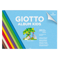 Album Kids Carta colorata 2+ - A4 - 120gr - 20 fogli - Giotto