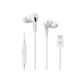 ---IN EAR STEREO EARPHONES USB-C WH