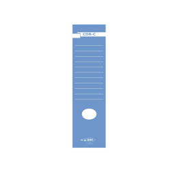 Copridorso CDR C - carta autoadesiva - 7 x 34,5 cm - blu - Sei Rota - conf. 10 pezzi