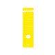 Copridorso CDR C - carta autoadesiva - 7 x 34,5 cm - giallo - Sei Rota - conf. 10 pezzi
