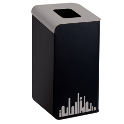 Gettacarte Rubik Evo - per raccolta differenziata - 80 L - grigio - Medial