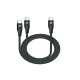 ---USB-C TO 2 USB-C CABLE BK