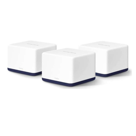AC1900 Whole Home Mesh Wi-Fi System 600 Mbps at 2.4 GHz + 1300 Mbps at 5 GHz 3 Internal Antennas 3 Gigabit Ports per Unit