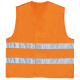 Gilet alta visibilità GILP2 - poliestere - taglia XXL - arancio fluo - Deltaplus