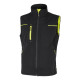 Gilet donna Saturn Lady - taglia M - nero/giallo - U-Power