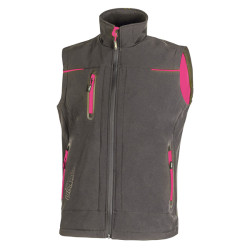 Gilet donna Universe Lady - taglia M - grigio/fucsia - U-Power