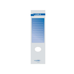Copridorso CDR S - carta autoadesiva - 7 x 34,5 cm - blu - Sei Rota - conf. 10 pezzi