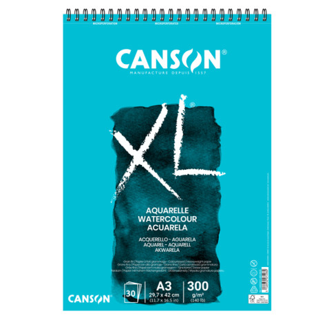 Album XL Aquarelle - A3 - 300gr - 30 fogli - Canson