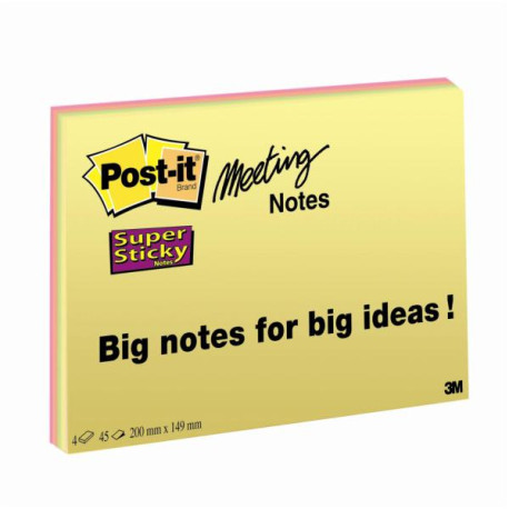 CF4POST-IT SUPERST MEETNOTE LARGE
