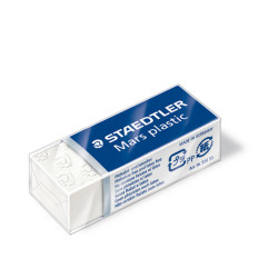Gomma Mars Plastic - 43x19x13mm - bianca - Staedtler - conf. 30 pezzi