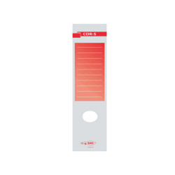 Copridorso CDR S - carta autoadesiva - 7 x 34,5 cm - rosso - Sei Rota - conf. 10 pezzi
