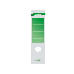 Copridorso CDR S - carta autoadesiva - 7 x 34,5 cm - verde - Sei Rota - conf. 10 pezzi
